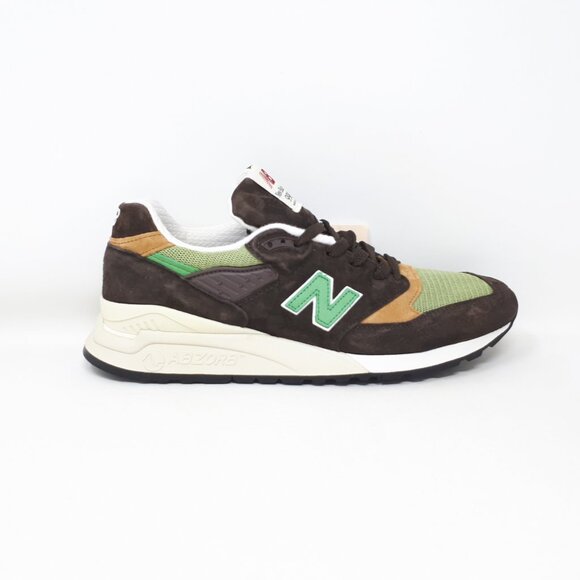 New Balance 998 Made In USA Teddy Santis Shoe Sneaker Mens 11 US D Brown Green - Picture 1 of 12